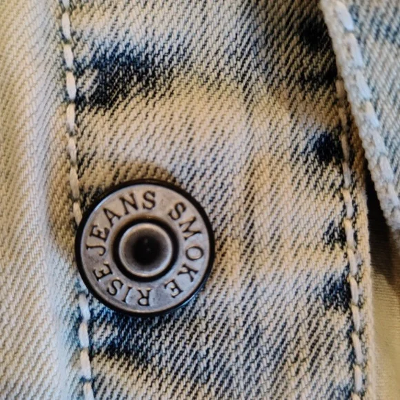 Smoke and Rise Pride Nation size m jean vest - Picture 6 of 7